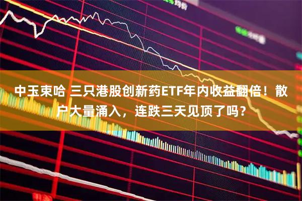 中玉束哈 三只港股创新药ETF年内收益翻倍！散户大量涌入，连跌三天见顶了吗？